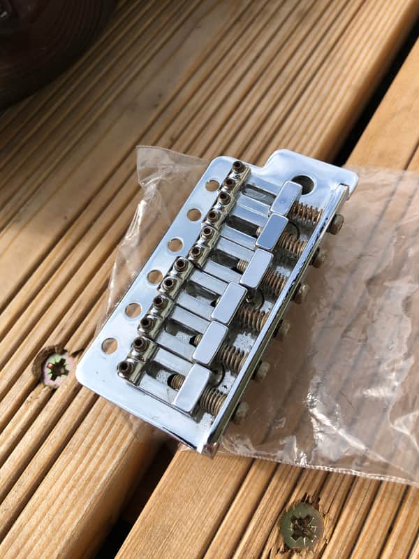 1996 Squier full block tremolo unit made in Korea 1996 image 1