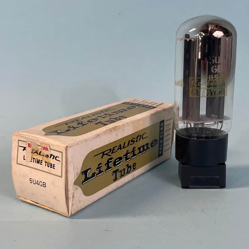 1958 General Electric 5U4GB Vintage GE Realistic Side Getter Rectifier Tube!T276 image 1