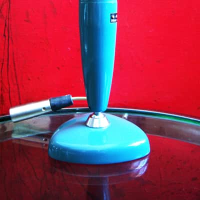 Vintage 1960's Lafayette 99-4530 dynamic microphone w stand & cable Calrad Lafayette prop display # 1 image 3