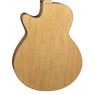 Luna Flora Rose Acoustic-electric Guitar - Gloss Natural Quilted Maple image 4