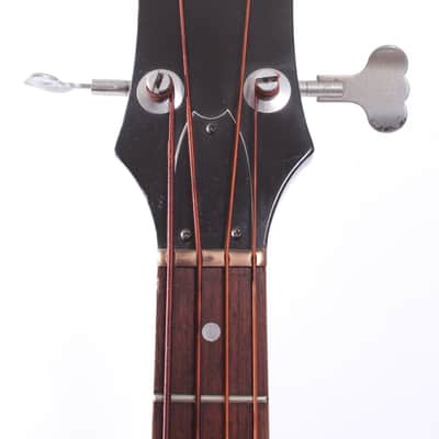 1981 Epiphone Scroll Bass black image 5