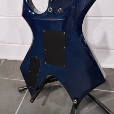 B.C. Rich Warlock 90s-00s - Green-Blue burst image 6