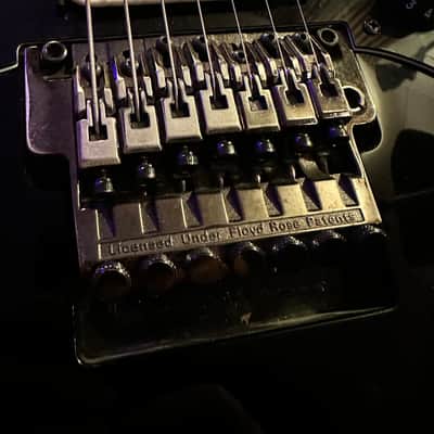Ibanez Universe Universe UV7BK UV7PWH 1990 - Black Body - White Neck image 5