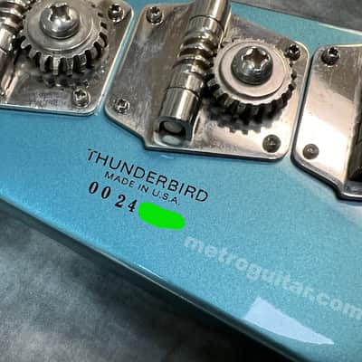 1976 Gibson Thunderbird Bass - Aged Pelham Blue Restoration image 12