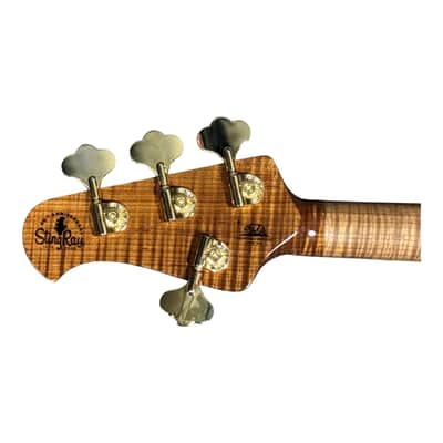 Ernie Ball Music Man StingRay 50th Anniversary LTD 4 H Special, Molten Gold / Ebony Only 300 Made" image 10