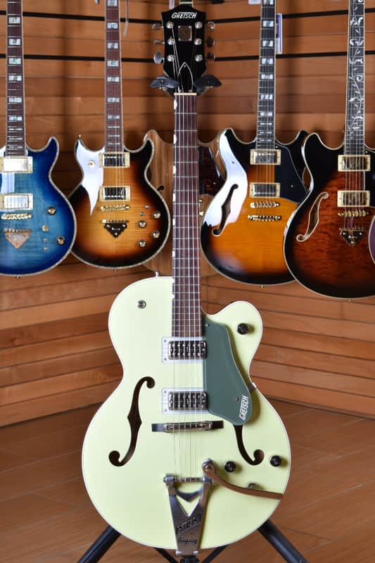 Gretsch G6118T-SGR Players Edition Anniversary 2-Tone Smoke Green Bigsby image 1