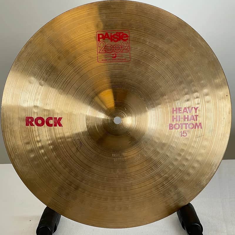 Paiste 15" 2002 Heavy Rock Hi-Hat Cymbals (Pair) image 2