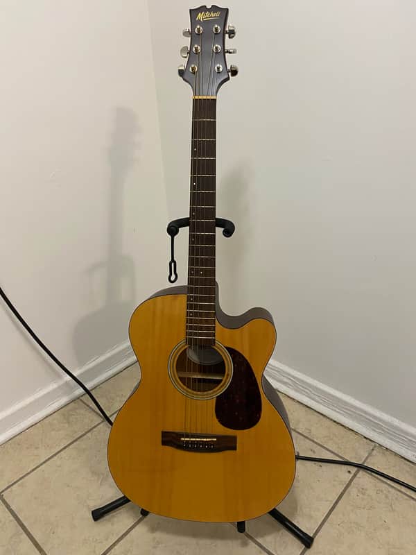 Mitchell T313CE/N Acoustic-Electric Guitar - Solid Spruce Top - Fishman Pickup image 1