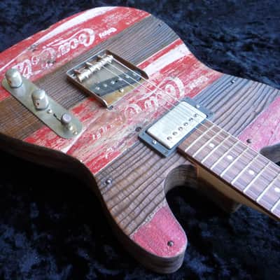 WR Crate-O-Caster Vintage 1968 Coca-Cola Crate Top Custom Shop, Telecaster Guitar image 14