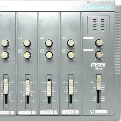 Fostex MN12 Maximix w/ Universal power supply Very Rare 12ch Mono Stereo Mixer Intense saturation sound Made in Japan Worldwide Shipment image 3