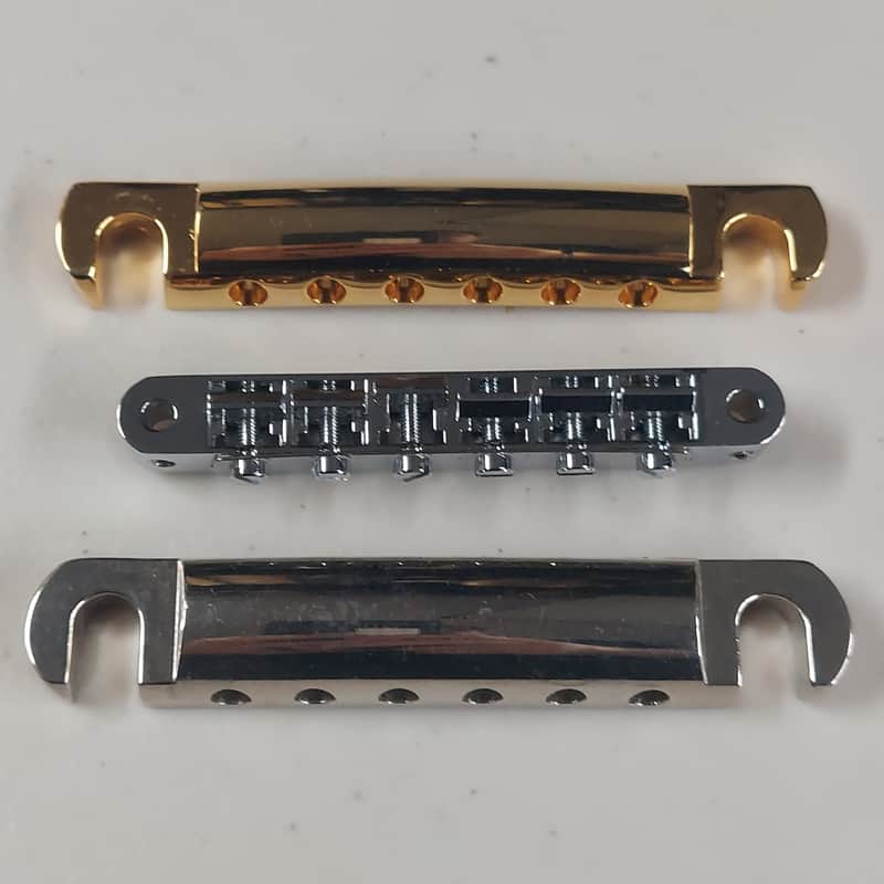 2000's TonePros AVR-II Bridge and Two Gotoh Stoptails - Gold Is A Lightweight (B-407) image 1