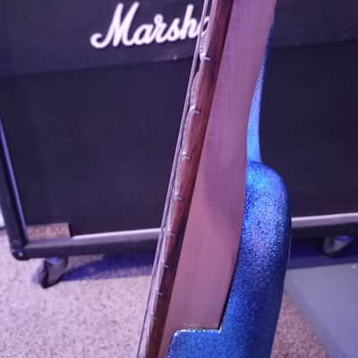 Ibanez S470 Sparkle Blue Custom paint with upgraded middle pickup. image 8