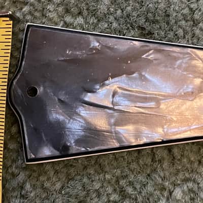 Unknown Pearloid truss rod cover 50s-90s Grey image 3