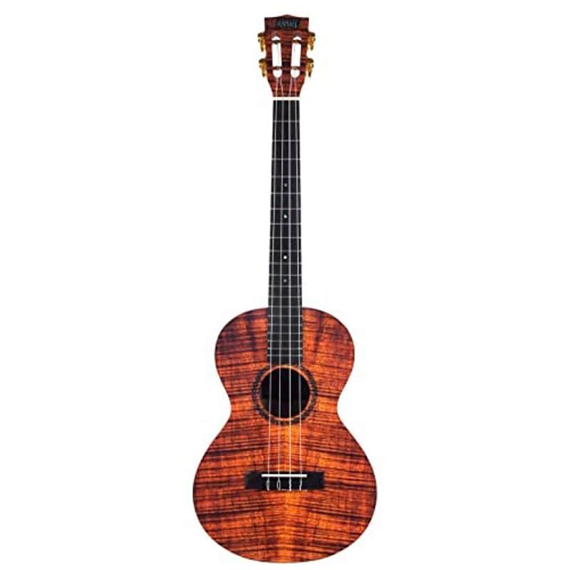 Mahalo Artist Elite Series Baritone Ukulele Photo Flame Koa With Bag (MA4KA-U) image 1