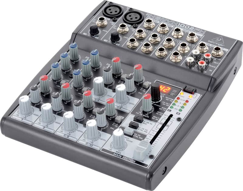 Behringer Xenyx 1002FX 10-Input Mixer | Reverb
