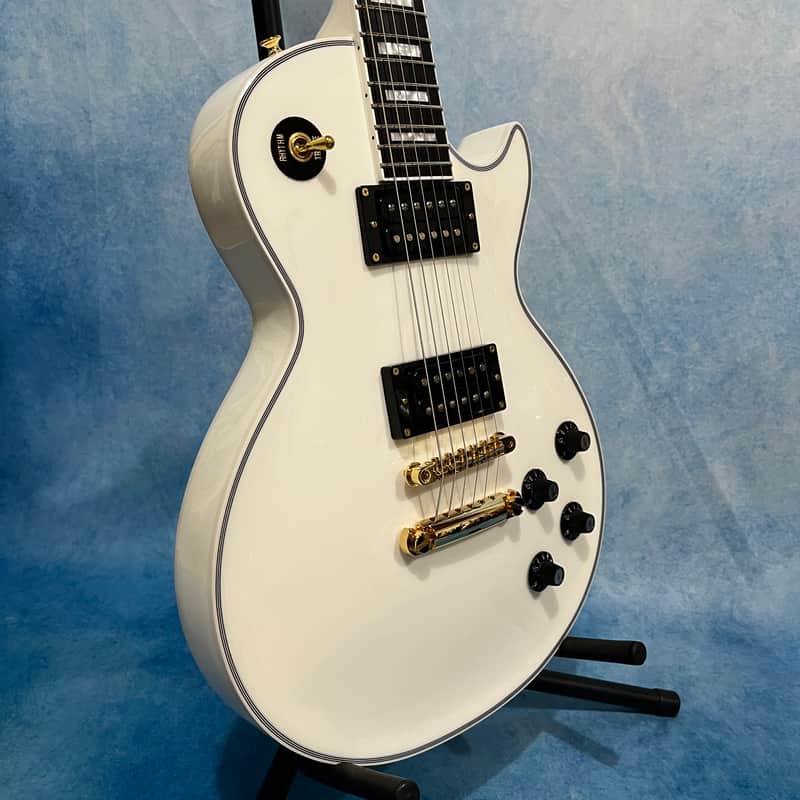 Edwards by ESP E-LPC 2022 White Les Paul Custom Made in Japan | Reverb