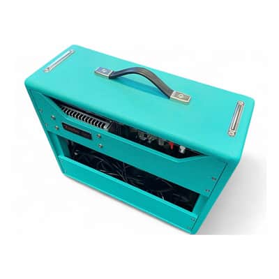2020 Fender '68 Custom Princeton Reverb-Amp 12-Watt 1x12" Combo | FSR Limited Edition - Teal Turquoise, Tweed Grill | Free Shipping! image 4