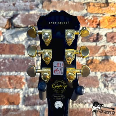 Epiphone Les Paul Custom Pro Electric Guitar (2015 - Black) image 10