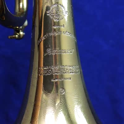 Selmer Paris Grand Prix model 20 Bb trumpet 1950 Lacquered Brass image 9