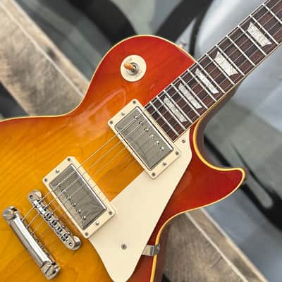 2004 Gibson Custom Shop Historic 1958 Les Paul Standard Reissue R8 Washed Cherry Burst w/Case image 4