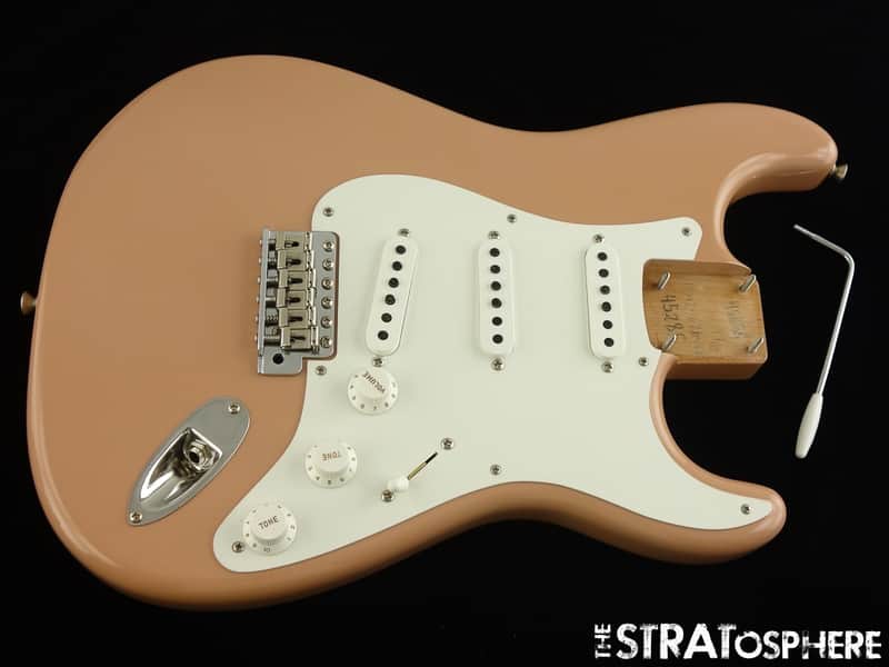 Fender Custom Shop 58 C/R Strat TCP LOADED BODY Stratocaster Dirty Shell Pink. image 1