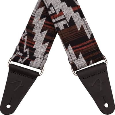 Genuine Fender 2" Wide Zion Guitar Strap, Black Aztec - 099-2132-551 image 4