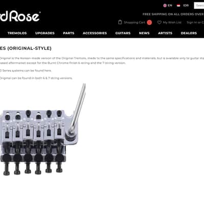 Floyd Rose Original Tremolo System FRT-1000 Chrome with Locking Nut | DHL Express Delivery Included | image 8