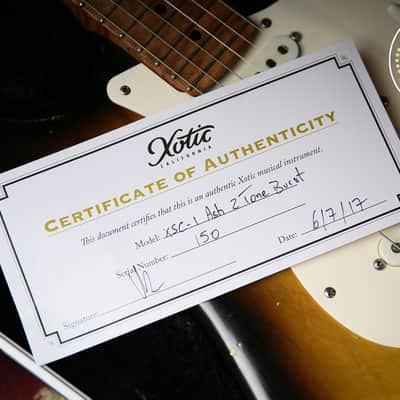 Xotic XSC-1 Ash Medium Aged Two Tone Sunburst image 4