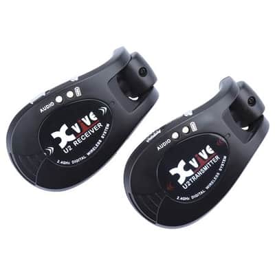Xvive U2 Rechargeable Compact Digital Wireless Guitar System Black image 2