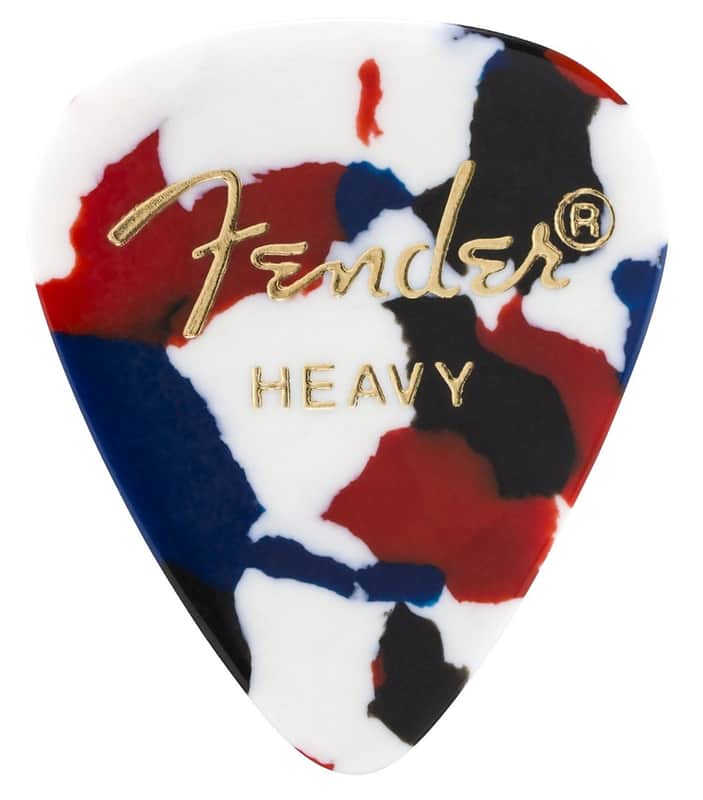 Fender 351 Shape Classic Celluloid Picks Confetti - 12 Pack image 1