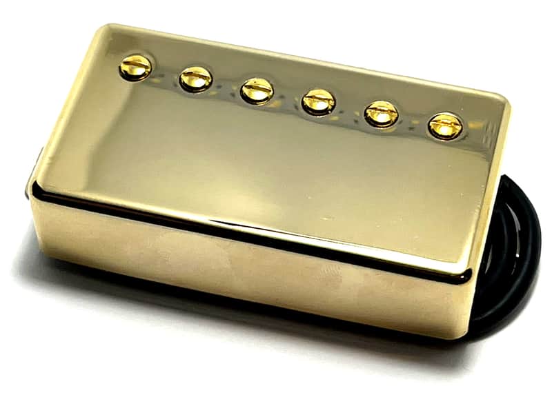 Covered A5 Bucker Neck Position Dedicated Pickup, AlNiCo Humbucker, Covered Gold Neck image 1