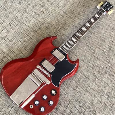 Gibson SG Standard '61 with Maestro Vibrola in Vintage Cherry with Hardcase image 2