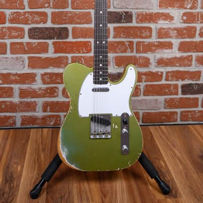 Fender Custom Shop S6 1966 Telecaster Heavy Relic #40 Summer Event Special Run in Super Aged Sage Green Metallic finish made in 2026 w/OHSC image 4