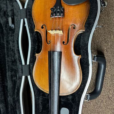 Used Copy of Antonius Stradivarius 3/4 Violin Made in Germany w/ Hard Case image 2