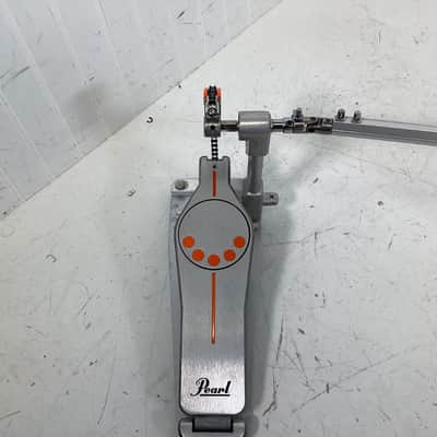 Pearl P932 Demonator Longboard Chain-Drive Double Bass Drum Pedal 2010s - Chrome / Orange image 3