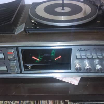 Capehart am/fm dual 8trk recorder with phonograph 1979-1982 wood/silver image 1