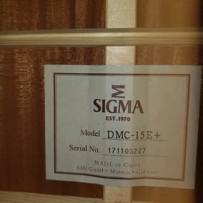 Sigma DMC-15e+ - Micarta Fingerboard, Natural image 14