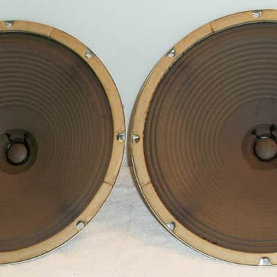 Pair of Oxford 465-817 Vintage 1960's Guitar Amplifier Alnico 12" inch 8 Ohm Speakers for Fender amp image 1