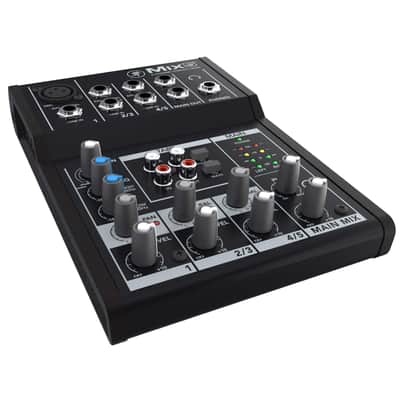 Mackie Mix5 5-Channel Compact Studio/Live Mixer + Green 10ft XLR Cable image 5