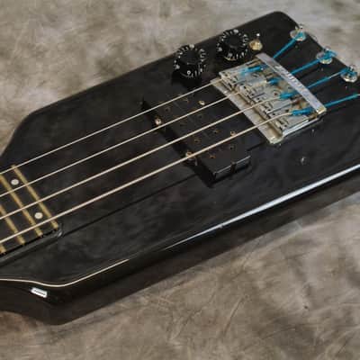 1983 Headless Aluminum Neck KRAMER Duke Deluxe Bass - Black image 11