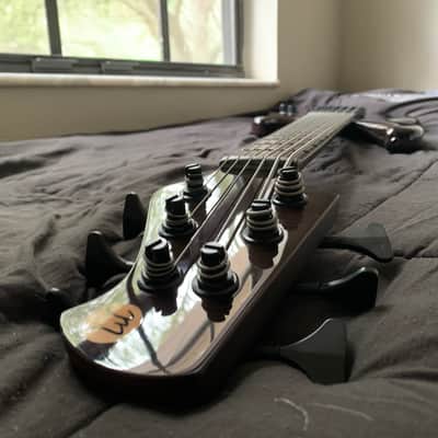 Muckelroy HMC 6 String Custom 2020 - Gloss black body and satin neck, lightweight, neck through image 7