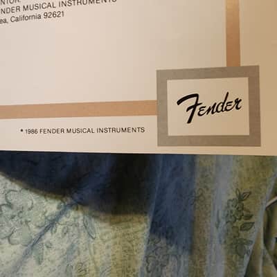Fender Vintage Series ’57 Stratocaster Instruction Manual – Brea, CA 1990 image 2