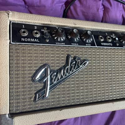 Fender Tremolux 2-Channel 35-Watt Head, 1964 Blonde Black Panel image 3
