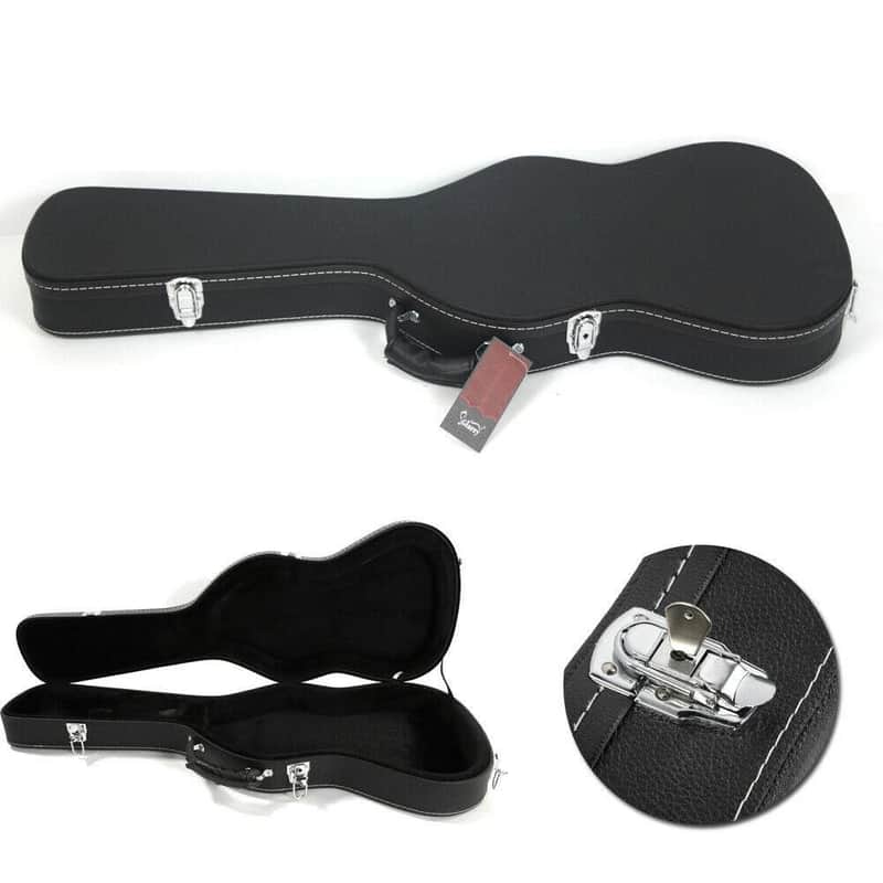 New 39" Flat Surface ST MF Electric Guitar Carrying Hard Shell Case w/ Lock Latch image 1