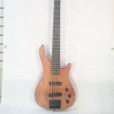 Stadium 5-String Bass Guitar-Natural Gloss Finish-2-J Bass style Pickups-NEW-w/Shop Setup! image 1