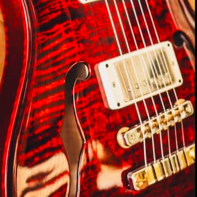 WOW! PRS McCarty 594 Hollowbody II - Fire Red Burst (Wraparound Finish) - FREE Shipping image 6