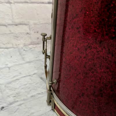 Vintage Ludwig Crimson Marching Snare 16 x 10.5 image 3