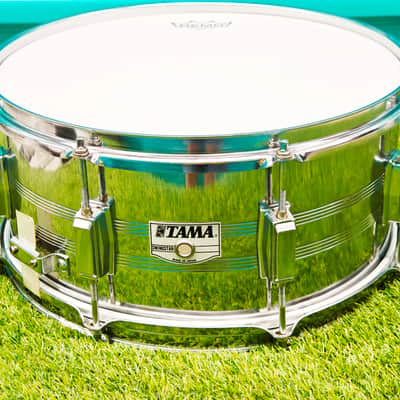 ⚡TAMA Swingstar 14"X6.5" Chrome Steel Snare Drum Made in Japan*NEW HEADS* image 2