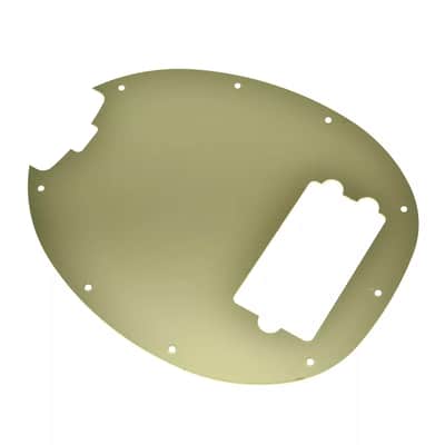 Music Man Stingray 4-String Bass Metal Pickguard - Gold Aluminum image 3