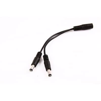 Voodoo Lab PPAY Dual 2.1mm Male to 2.1mm Female Standard Polarity Voltage Doubling Adaptor - 4"